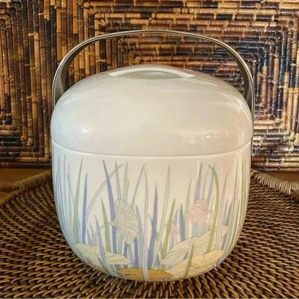 Vintage Rosenthal Porcelain Ice Bucket Lidded Container Alain Le Foll